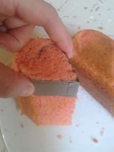 heart cake cutting