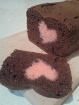 Black Forest Hidden Heart Loaf Cake!